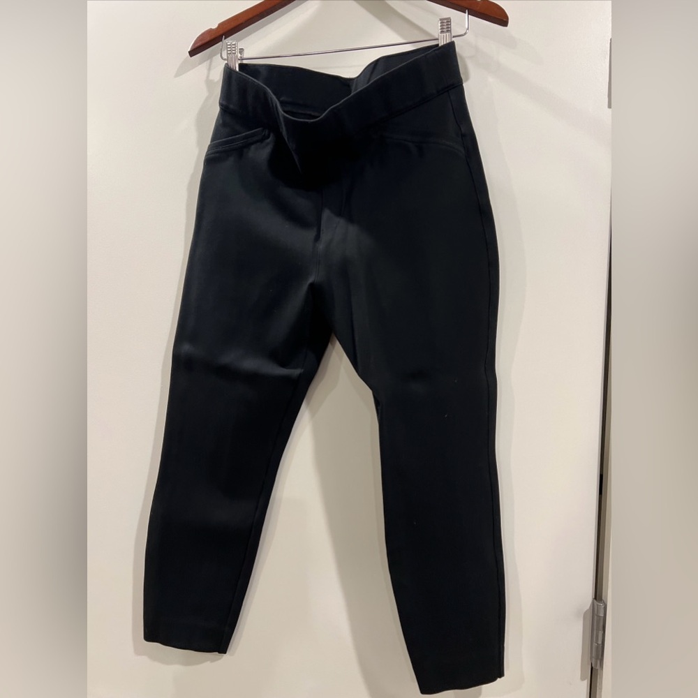 Spanx black cigarette pants size large